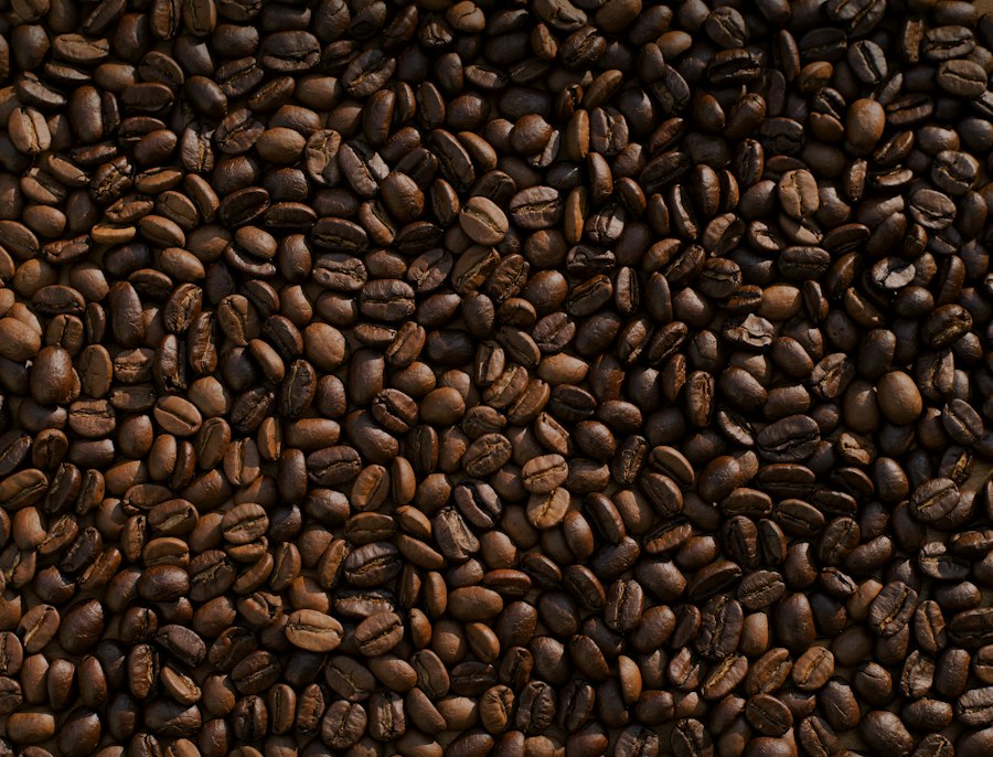 Granos de café tostados